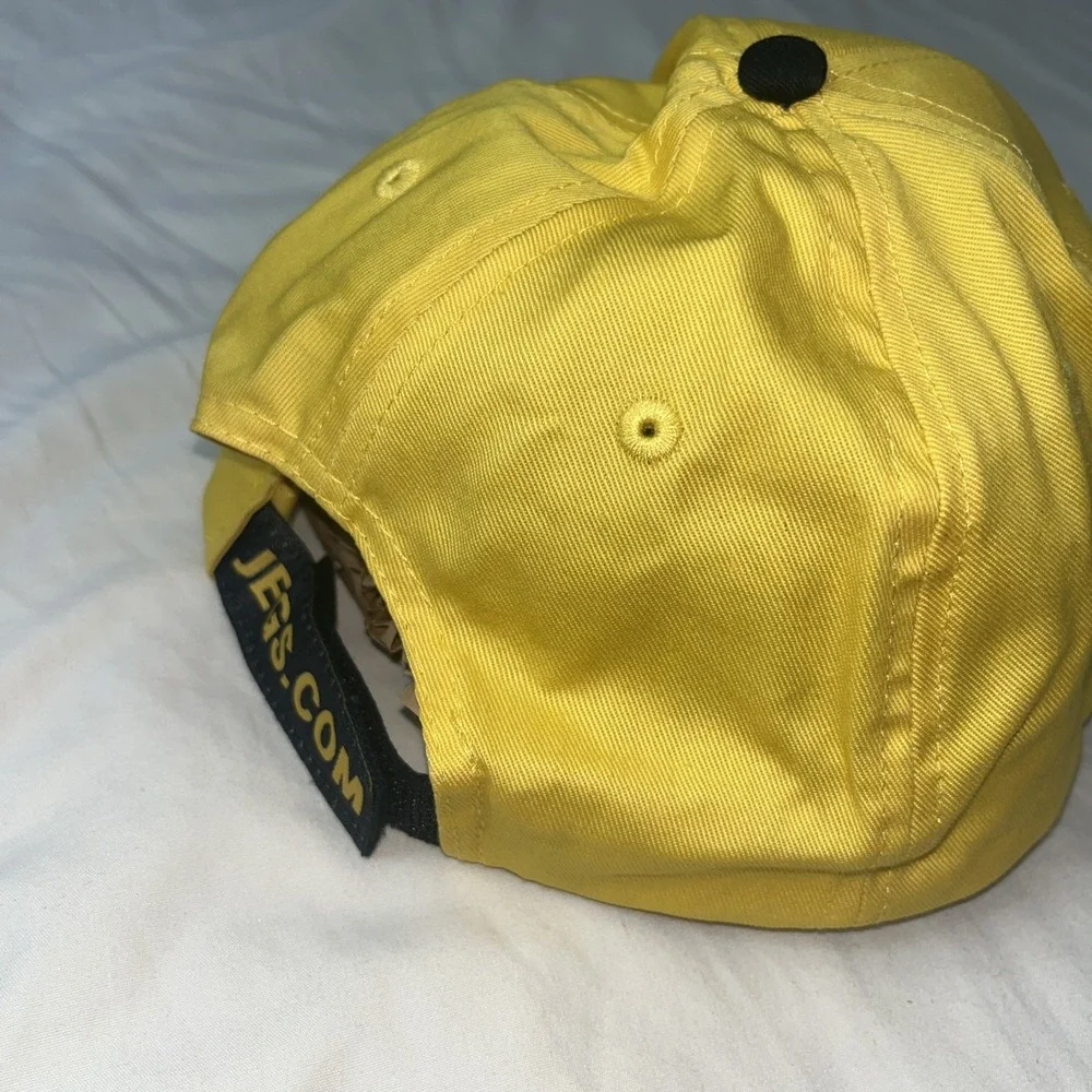JEGS HIGH PERFORMANCE Yellow Black Baseball Hat Adjustable Strapback Can Cooler‎